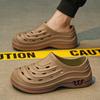 Foreign trade chef shoes indoor and outdoor casual men's 2025 popular breathable soft bottom beach hole sandals men's