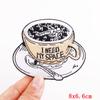 Animal Cat /Cup Patch Iron On Patches For Clothing Thermoadhesive Patches On Clothes Cartoon /Punk Patch Ironing /Sew Stickers Diy 