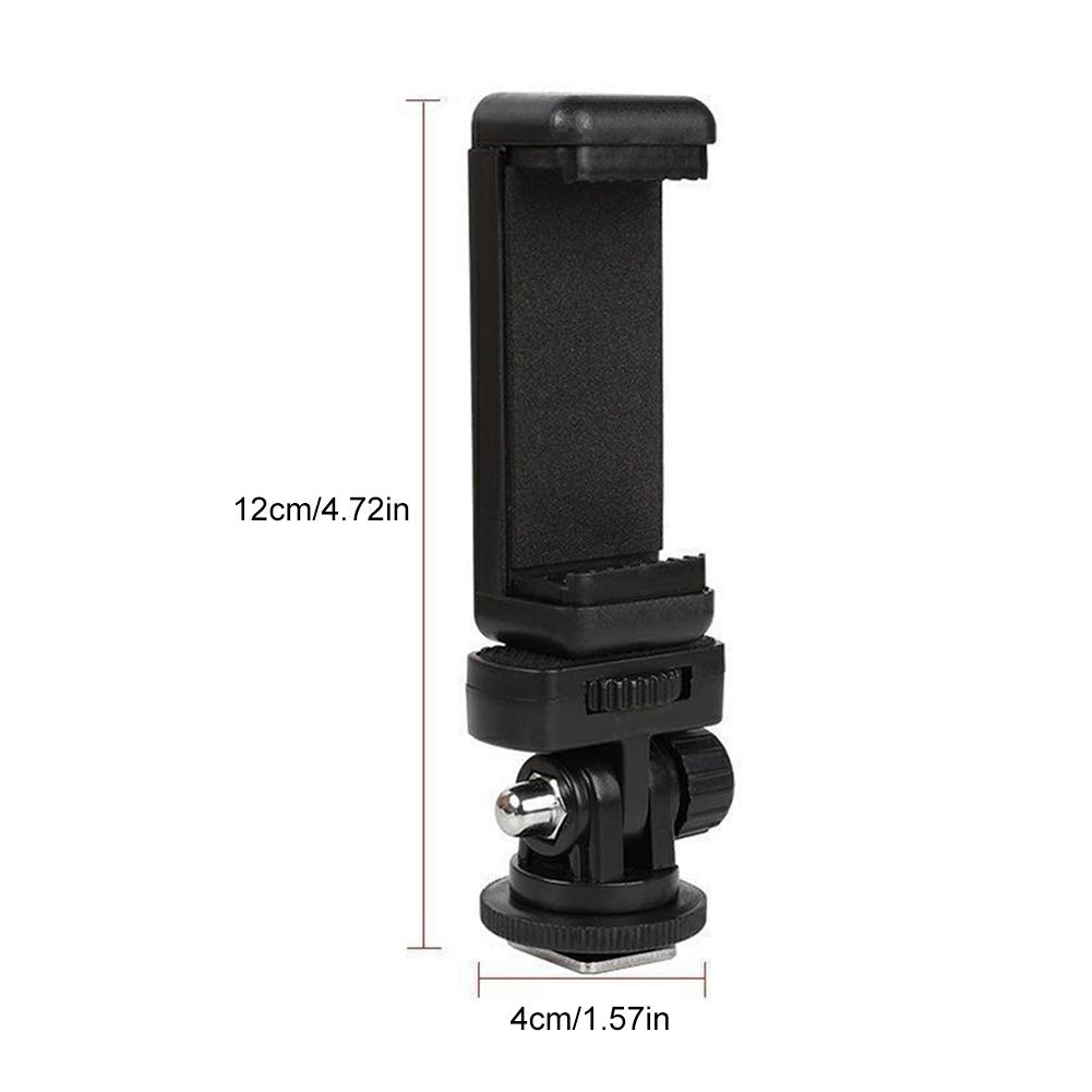Camera Hot Shoe Phone Tripod Mount Adapter Mobile Phone Clip Holder Monitor Flexible Tripod Adapter for Canon Nikon Sony DSLR