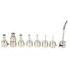 8Pcs Curved Angle Heat Gun Nozzles Kit Stainless Steel Hot Air Gun Tips For Phone Maintenance
