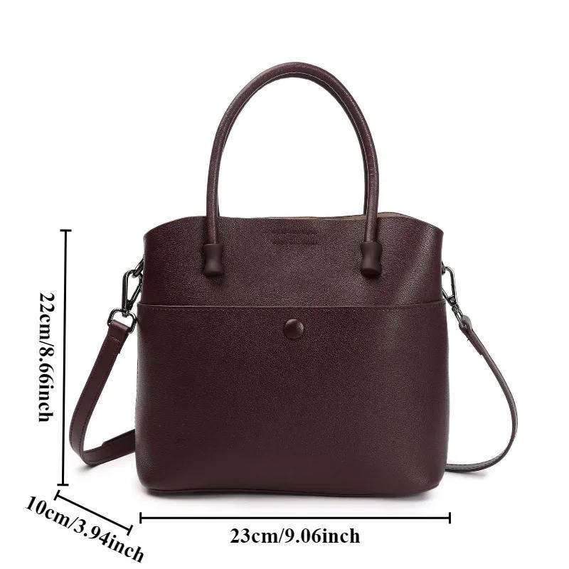 2026 Neue Luxus-Handtasche aus echtem Leder für Damen, Einzelne Schulter-Crossbody-Tasche für Damen, Große weiche Ledertasche