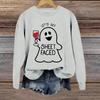Halloween Sweatshirts For Women Cute Ghost Long Sleeve T Shirt Fashion Sweatshirt