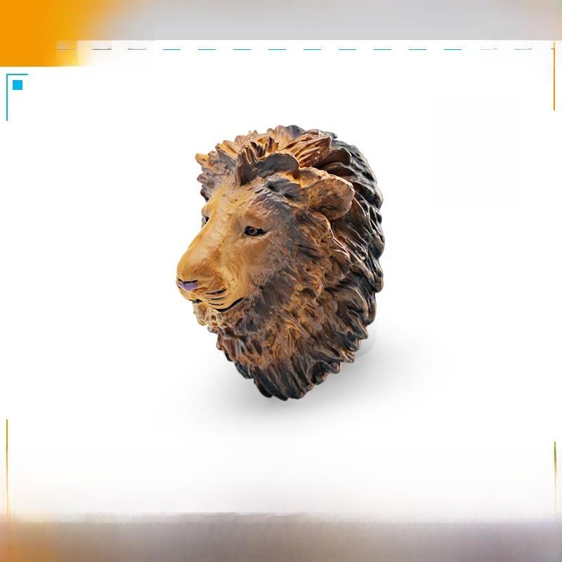 Магнитный набор наклеек на холодильник с дикими животными, 3D модели из ПВХ, для домашнего декора и образовательных целей Lion