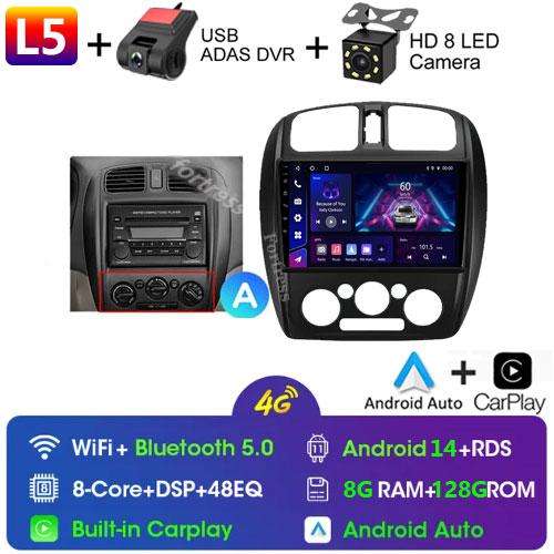 Fortress 8G+128G QLED Car Radio For Mazda 323 BJ 2000-2003 Multimedia Video Player Auto Navigation Android 13 2din DVD Head Unit