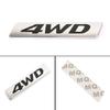 VIPIH Metal Gloss 4WD Emblem Car Fender Trunk Tailgate Badge Decal Sticker 4WD 4X4 SUV Black
