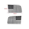 For Dodge Nitro 2007-2012 USA Flag Carbon Fiber Rear Window Sticker Decal Trim