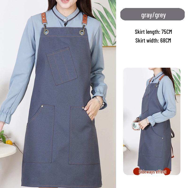 Durable Dirt-Resistant Canvas Apron for Home and Kitchen, Customizable with Logo.