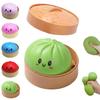 Realistic Giant Steamed Bun Squeezable Toy With Box Glitter Squishy Dumpling For Stress Relief Sensory Squeeze Toy Gifts