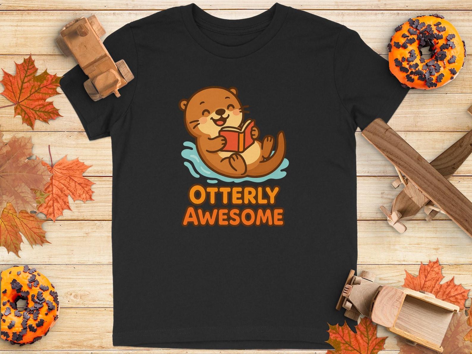 Reading Otter T-Shirt, Otterly Good Bookworm Gift * Youth T-Shirt 100