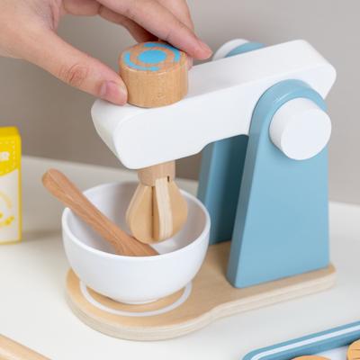 Cuisine en bois, jouet de simulation, machine à café en bois, grille-pain, mixeur, apprentissage précoce pour bébé, éducatif