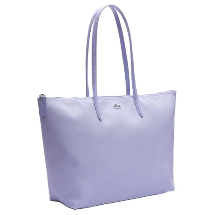 LACOSTE PVC Tote Bag, Shopping Bag, Shoulder Bag Medium Women's Light Purple NF2037PM-R47