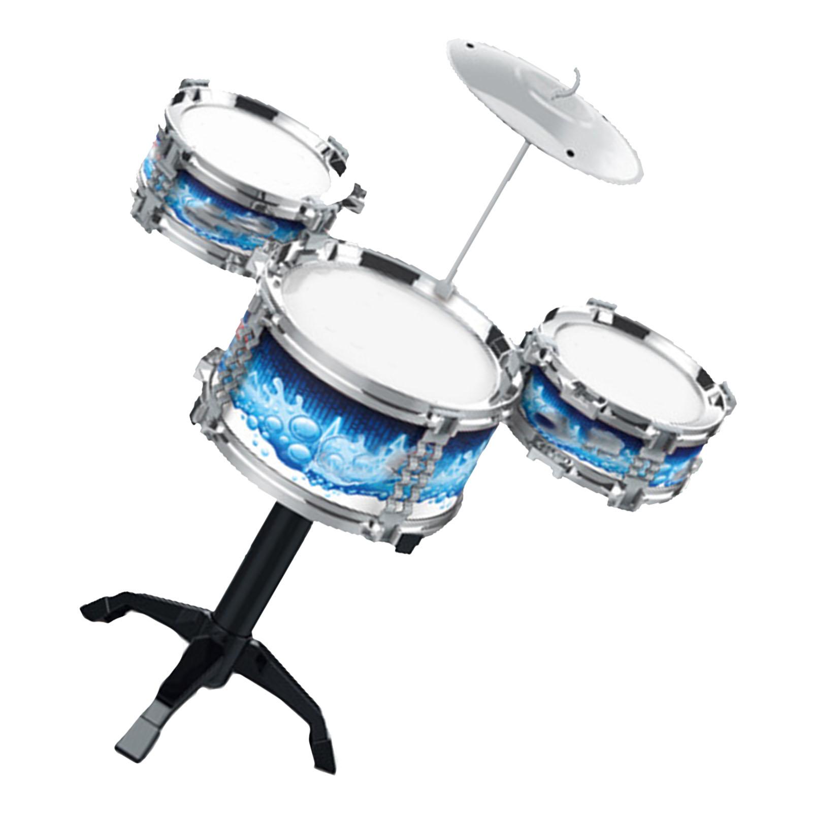 

Игрушки для игры на барабанах 2 барабанные палочки Высокая имитация закругленные края обучающая детская барабанная установка для мальчиков синий