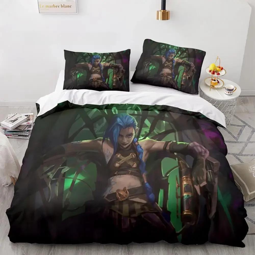Runaway Lol Jinx Bettwäsche Set Einzel Twin Voll Königin King Size Bett Set Erwachsene Kind Schlafzimmer Bettbezug-set ropa de cama matrimonio