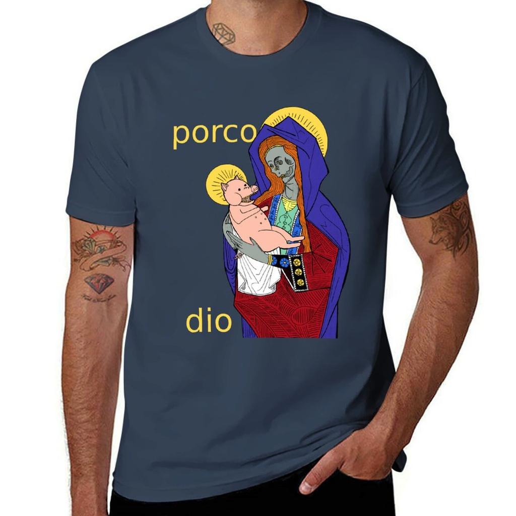 Porco Dio 2 T-Shirt T-Shirts für Mann Packung Baumwolle g Herren T-Shirts für Männer T-Shirt