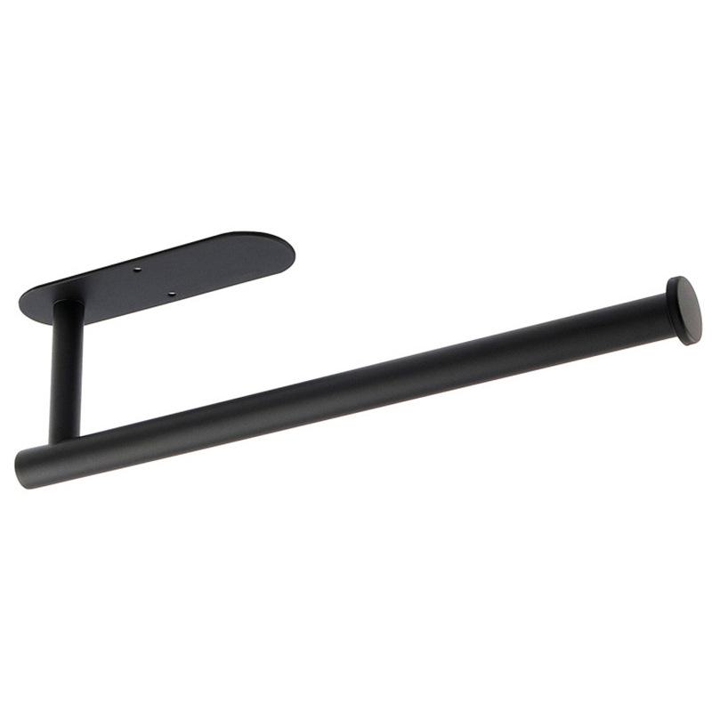 Multipurpose Wall-Mounted Stainless Steel Kitchen Rack for Paper Towels and Plastic Wrap Storage