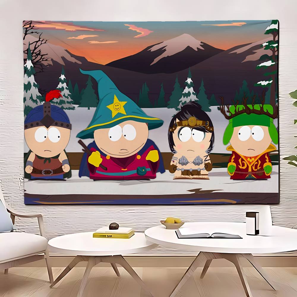 SSouth Cartoon PPark Tapestry Customizable Tapestries Of Various Styleswall Hangings Celebrity Photo Printingwall Hangings