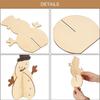 6pcs DIY Christmas Snowman Shape Assembly 3D Wooden Pieces Unfinished Painted Wooden Crafts Ornament for Home Decor