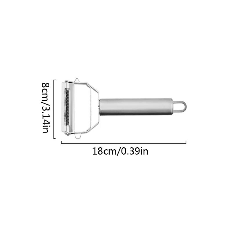 Multi-Function Paring Knife with Manual Corn Sheller - Stainless Steel Melon and Fruit Planer Potato Peeler and Vegetable Tool