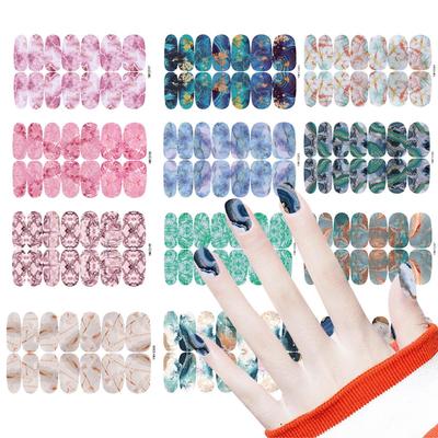 Marble Series Hot Stamping Nail Stickers YMY2197-228