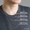 Silver 925 Necklace Chain Silver Chain 925 Roll Chain 2mm Length "silverKYASYA" Men's (Width 45cm)