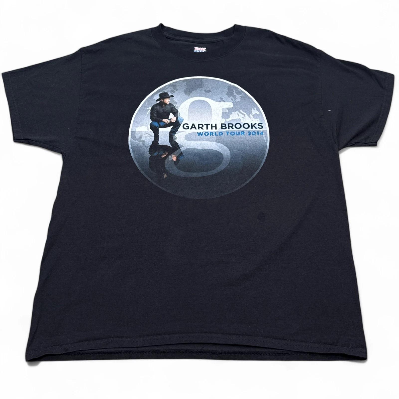 Garth Brooks World Tour Concert T Shirt Adult Size XL Black VTG Style Country S