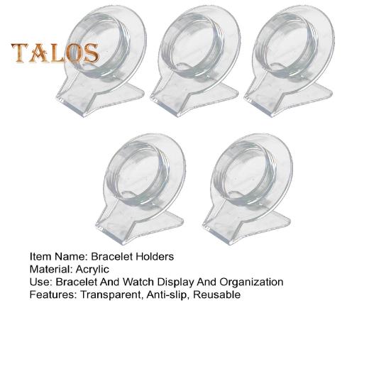 5 Pcs Transparent Bracelet Display Holder Compact Portable Watch Organizer Anti-slip Jewelry Rack for Home Jewelry Store