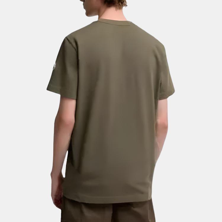 Moncler Round Neck Logo Short Sleeve T-Shirt Men Tops K2-091-8C00057-89AZ9-889
