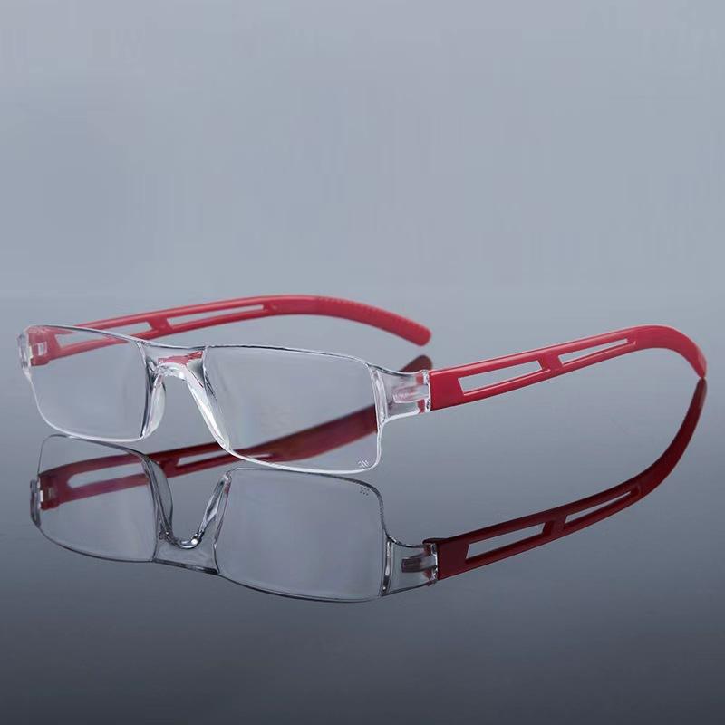 

Men Ultra Lightweight Anti Blue Light Reading Eye Wear Men Women Frameless Farsighted Glasses Women High-definition Stylish Reading Glasses 2.5