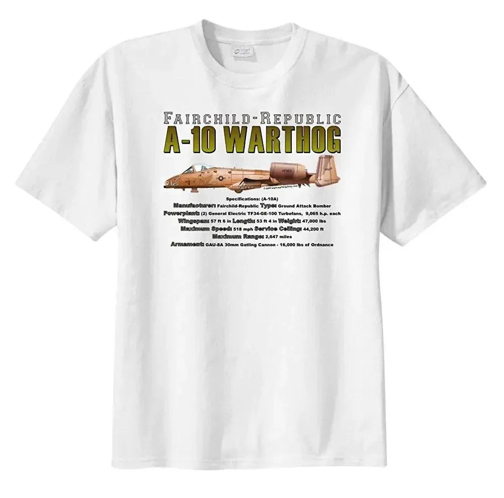 

US Air Force A10 Warthog Attack Aircraft TShirt 100 Cotton ONeck Summer Short Sleeve Casual Mens Tshirt Size S3XL S