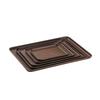 ZISIZ Extra Large Rectangular Plastic Serving Tray (2-Pack)
