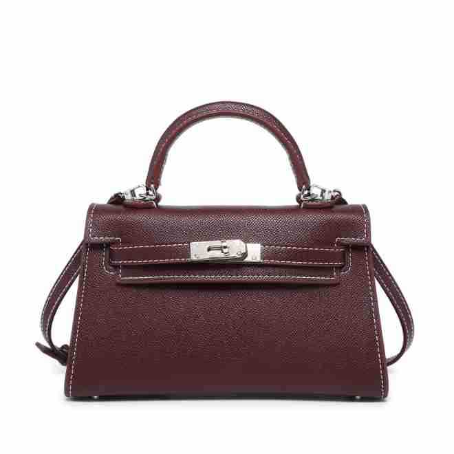 Geantă Hot de Generația a Doua Fără Puf din Piele Naturală Reală Geantă Mini de Mână de Modă High-End pentru Femei Geantă Tote Texturată