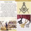 U7 Masonic Necklace Freemason Square & Compass Letter G Symbol Stainless Steel Free and Accepted Masons Pendant Jewelry Gift