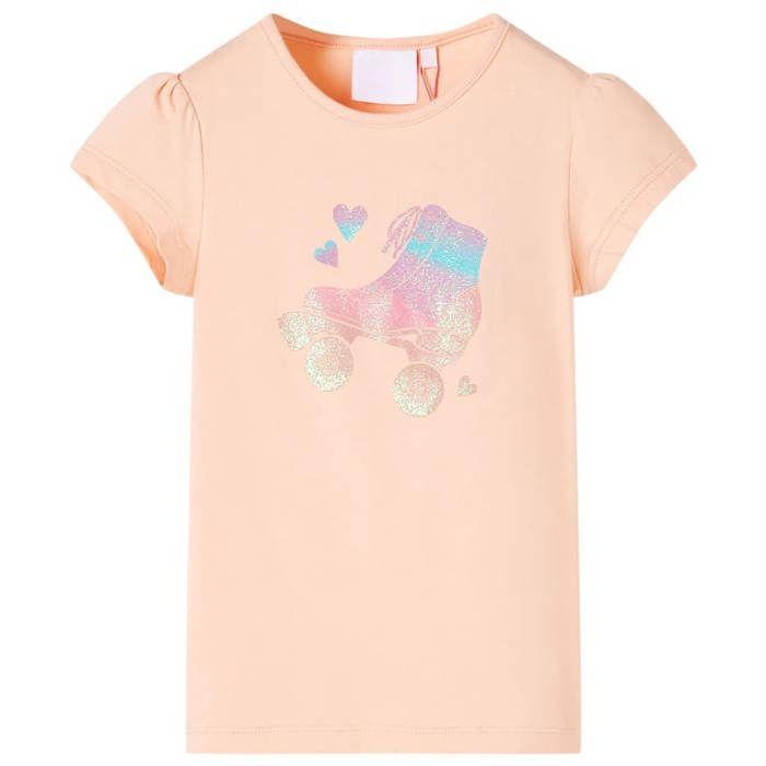 T-shirt pour enfants orange clair 92/104/116/128/140