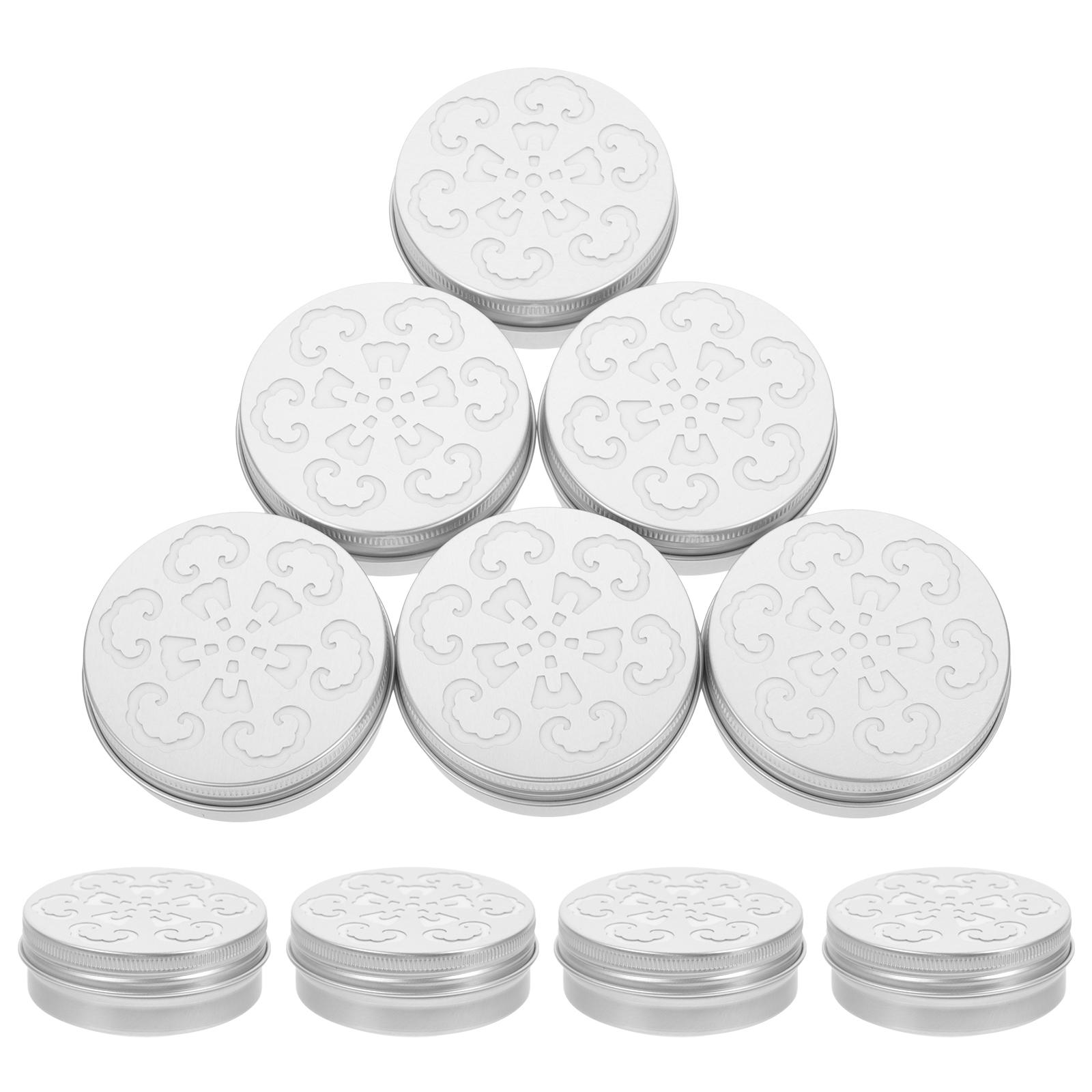 

10 Pcs Hollow Threaded Aluminum Box Dog Training Supplies Natural Aroma Diffuser Air Freshener Lightweight Screw Lid Holder 2.6X6.8CM