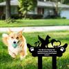 Pet Grave Markers,Metal Pet Headstone for Lost Dog Sympathy Gift,Waterproof Grave Markers for Garden or Indoor,Dog Tombstone Garden Memorial Stake