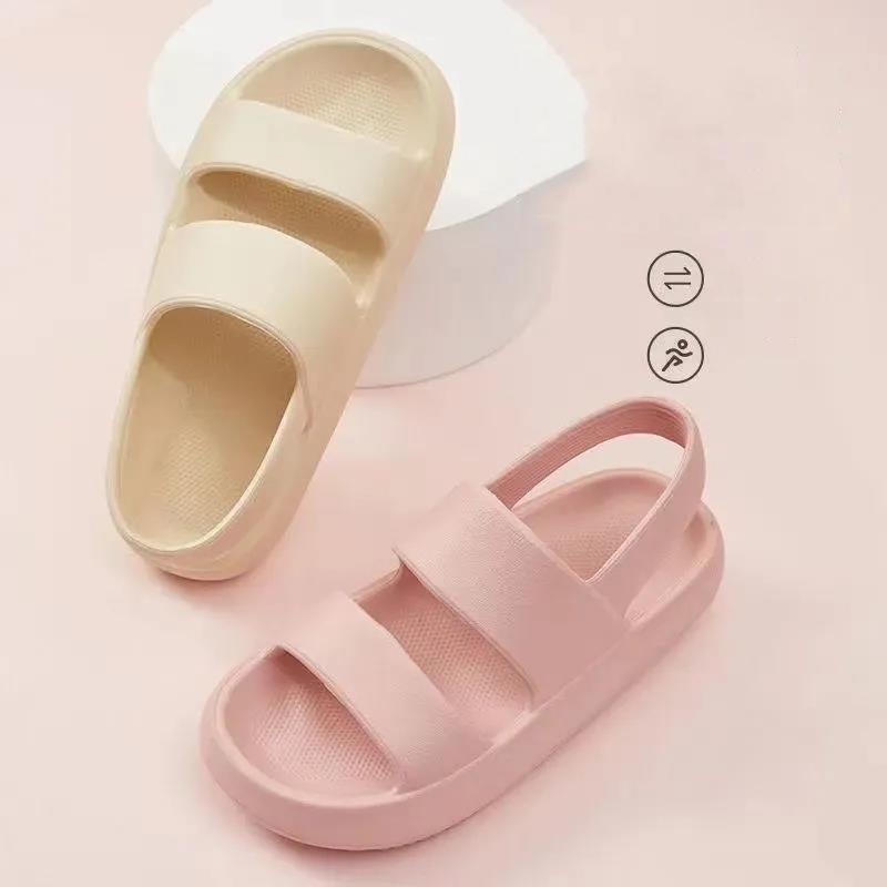 Sandály se silnou podrážkou Dámské pantofle Dámské Super měkké Sandály z EVA Venkovní nošení Protiskluzové Zesílení