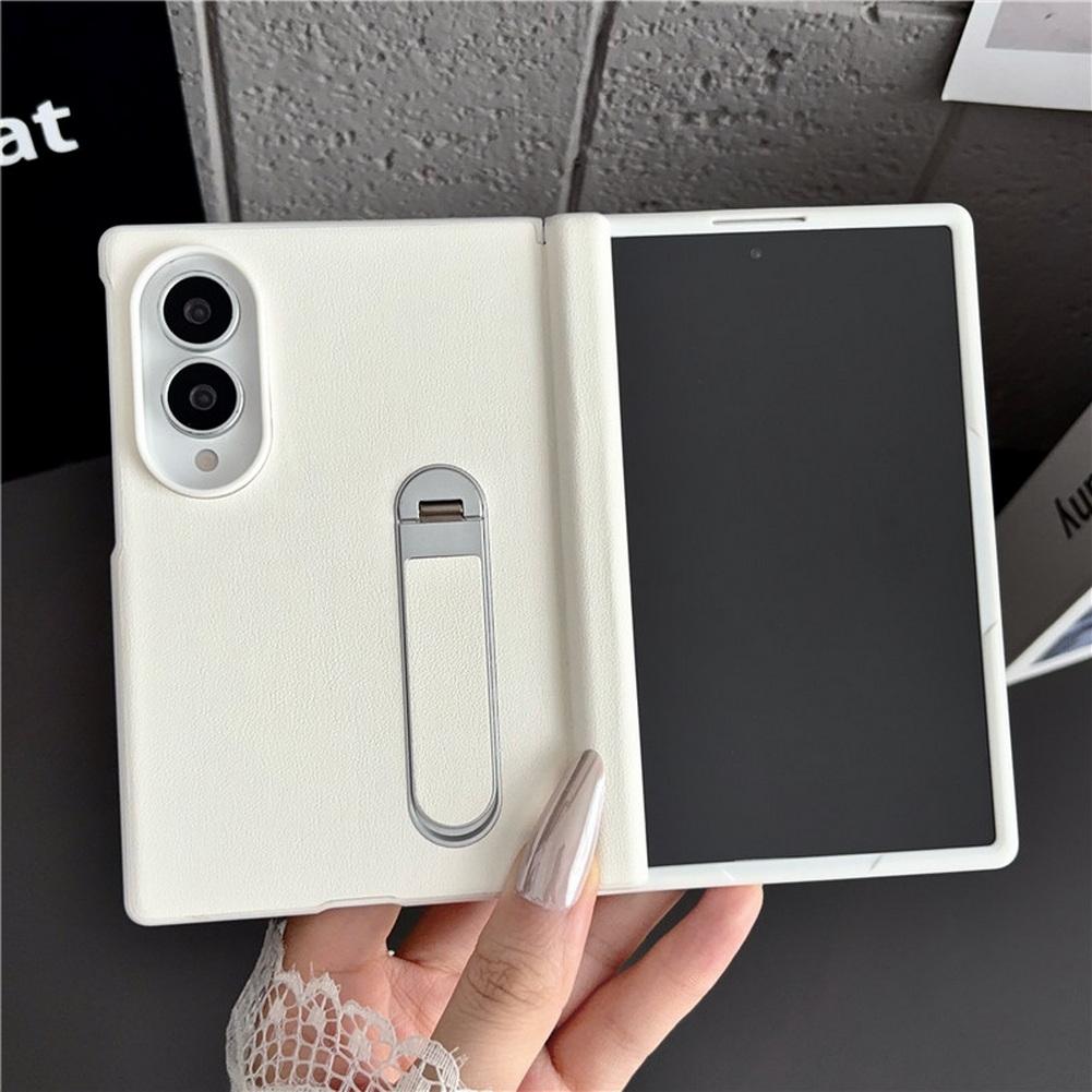 Invisible Stand Holder Magnetic Rotating Phone Case for Samsung Galaxy Z Fold 8 All-inclusive Front Glass Protector Cover