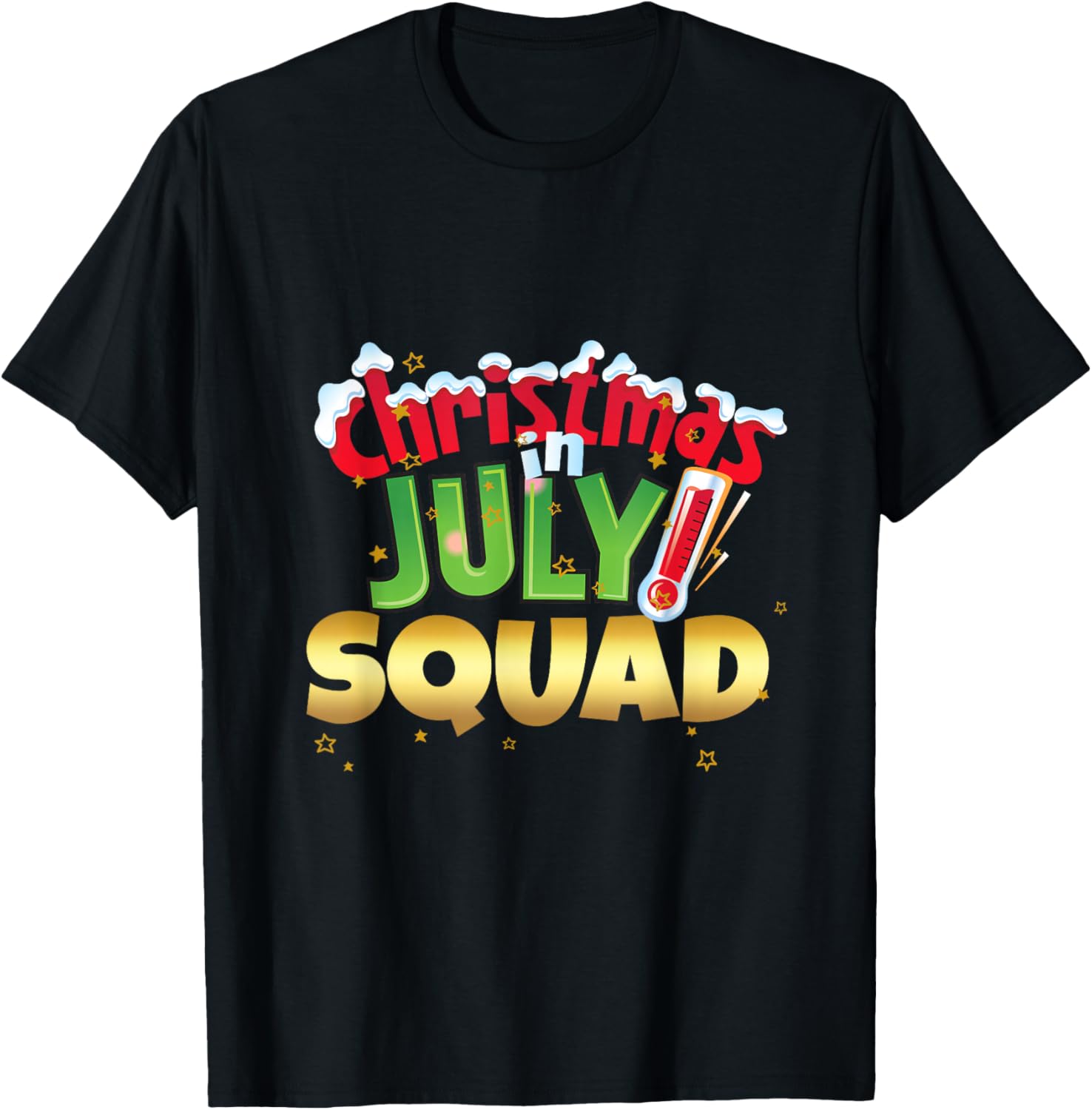 Funny Christmas in July Squad Shirt Summer Group Santa Xmas T-Shirt S разноцветный