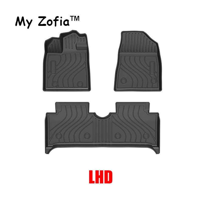 For BYD Dolphin 2023 2024 2025 LHD RHD Car Floor Mats Trunk Mat TPE Waterproof Dirt-resistant Non-slip Carpet Floor Accessories