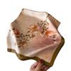 70Cm Simulated Silk Scarf Headscarf Women'S Spring And Summer Printing Small Square Scarf Neck Protection Scarf Professional Scarf Scarf Scarf