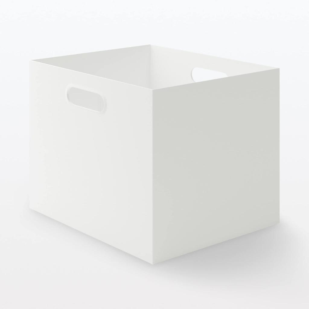 MUJI Polypropylene File Box A4 White 25cm W x 32cm D x 24cm 44902875 Standard, Size, Gray, Approx. H,