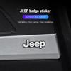 For Jeep Grand Cherokee Wrangler JK Gladiator Compass Renegade Patriot Liberty 10Pcs Mini Aluminum Car Decorative Stickers AMR1