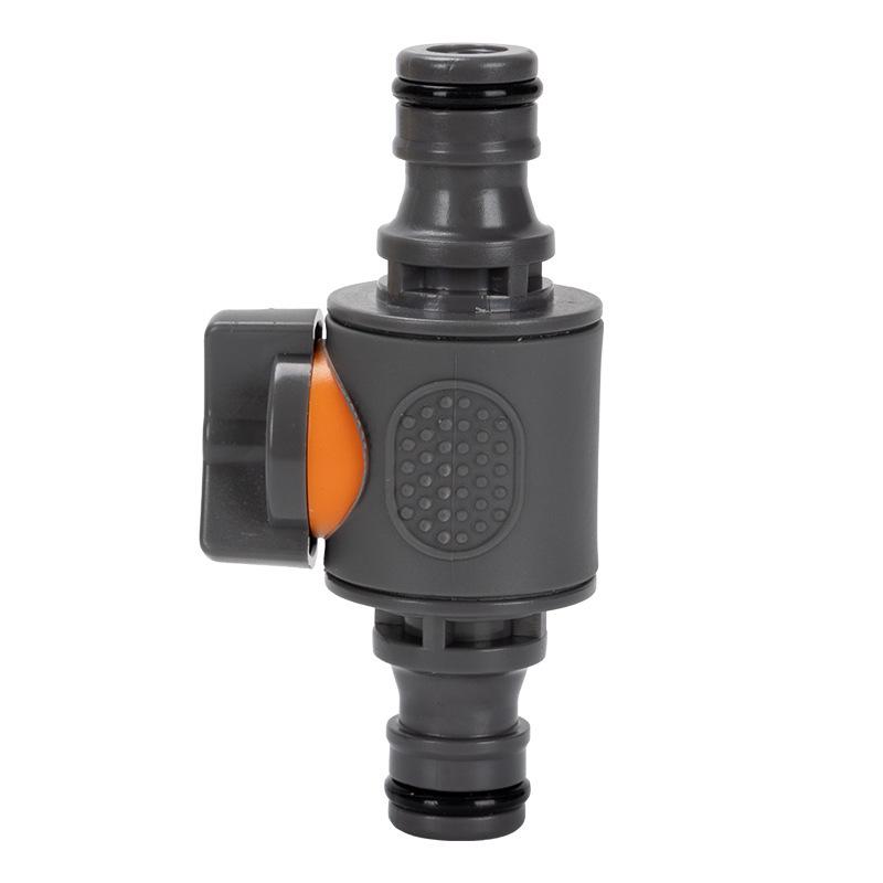 Two-Way ABS Overmolded Water Pipe Extension Connector with Valve Switch