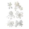 2Pcs Artificial Pearls Shoe Charm Pearls Tassels Shoe Buckles Clips Decorations Accessories for Sneakers Embellishments