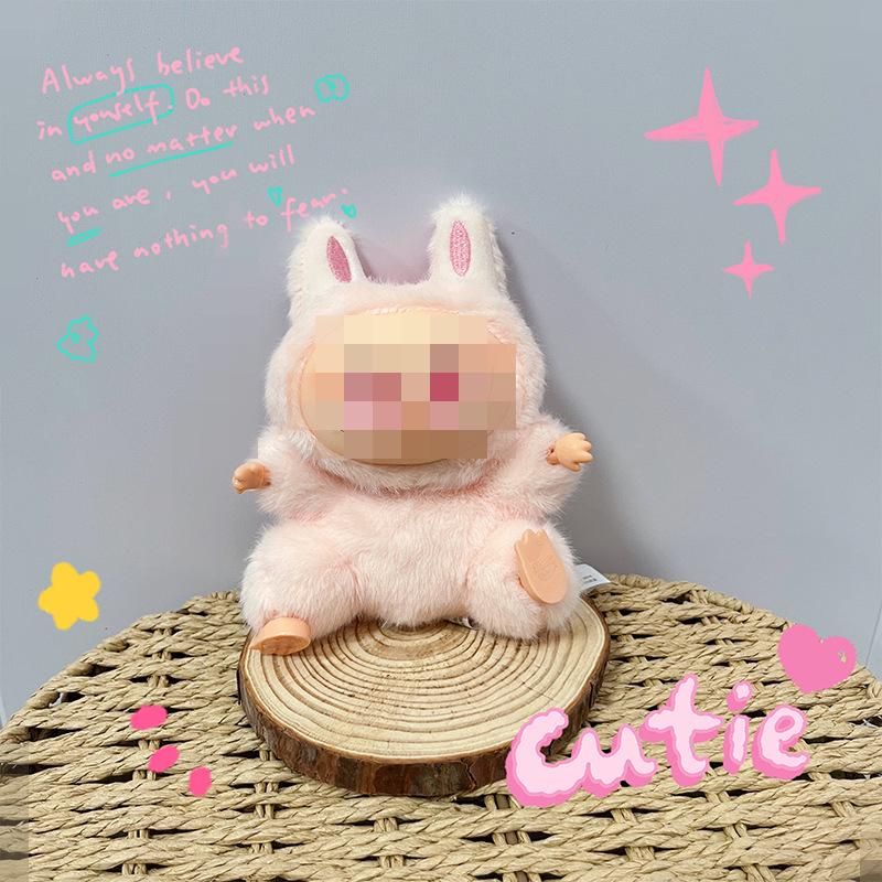 Cute Rabbit Plush Doll Vinyl Keychain Pendant