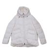 Fashion Tail Goods Hooded Down Cotton Cotton-Padded Clothes for Women Short Model In White Color Cold Protective Clothing Loose Casual Cotton Jacket