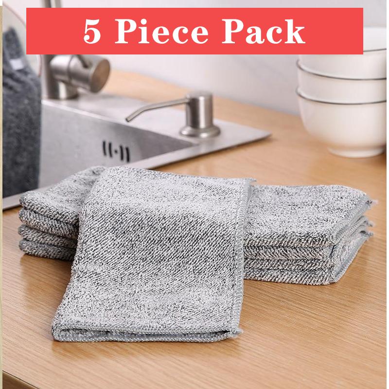 

Бытовая тряпка для мытья посуды, кухонная тряпка для обезжиривания, антипригарное масло, без ворса, полотенце для мытья посуды, впитывающая воду утолщенная губка для мытья посуды 25*25cm