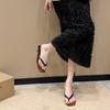 Fashion Summer Women's Fashion Clip Toe Slippers Wedges Heel Slides Designer Party Dress Stripper Shoes