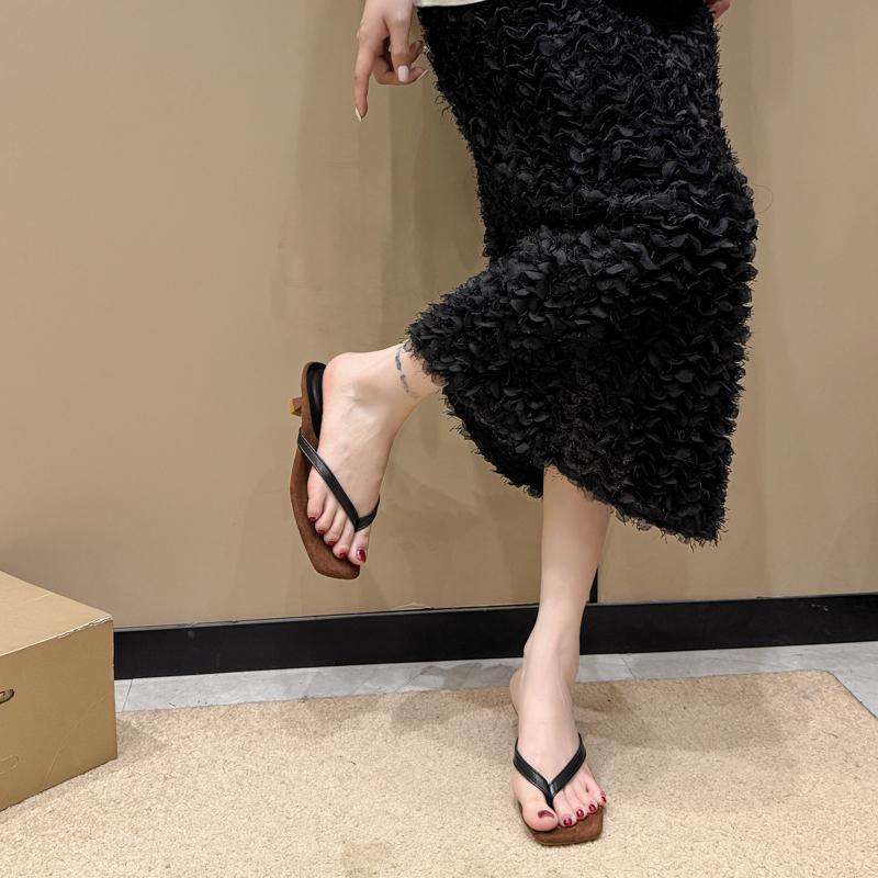 Fashion Summer Women's Fashion Clip Toe Slippers Wedges Heel Slides Designer Party Dress Stripper Shoes