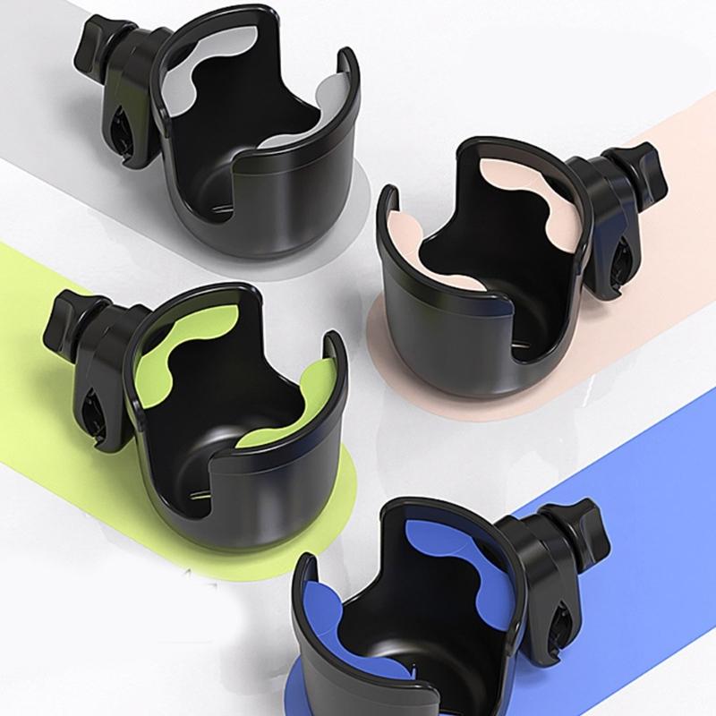 ABS Strollers Cup Holder Storage Organiser Nonslip Rubber Grip Flexible Silicone Insert for Secure